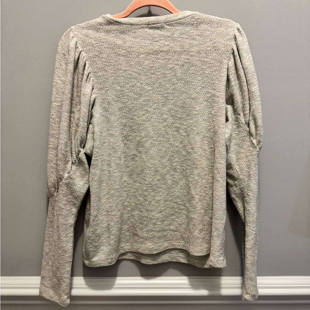 Everly Heather Gray Long Sleeve Top - Picture 5 of 5
